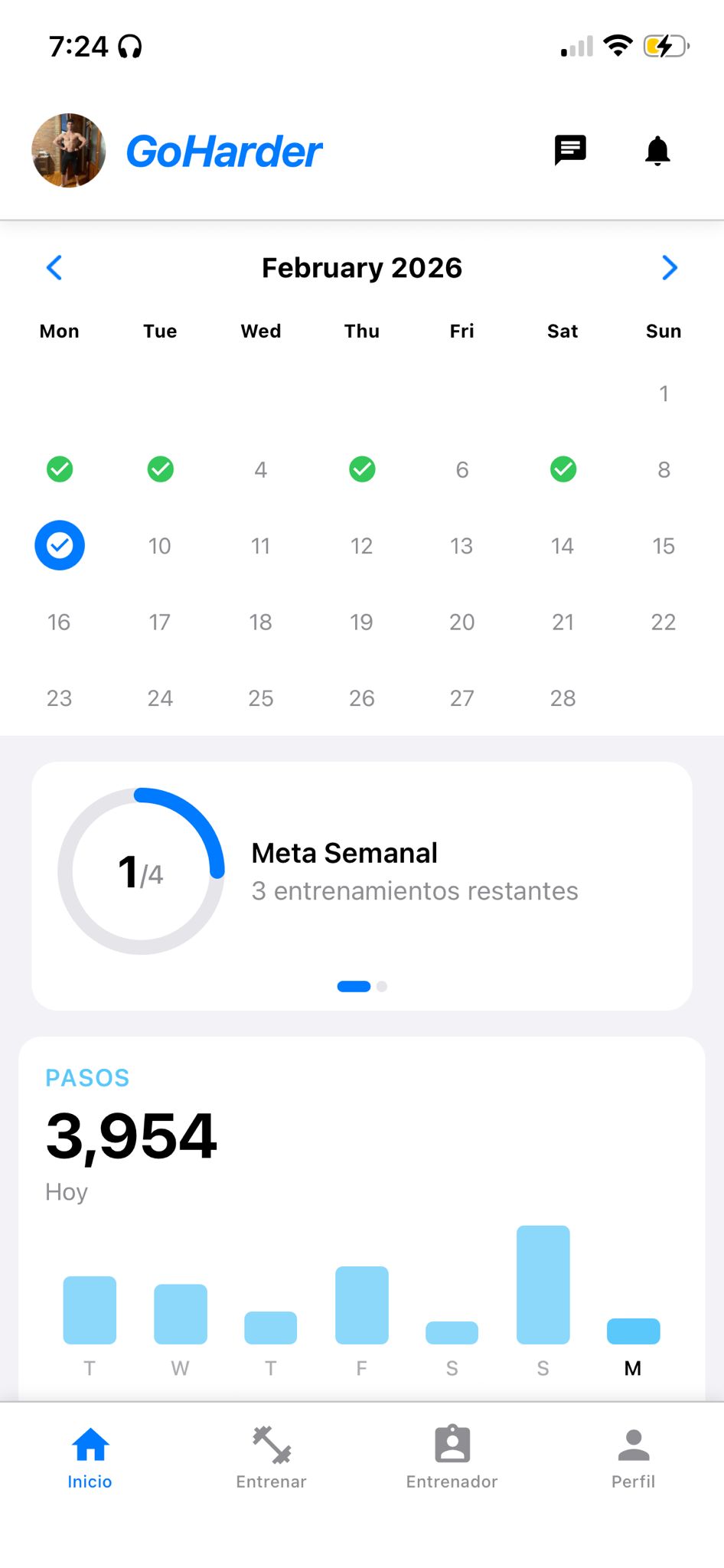 GoHarder calendar