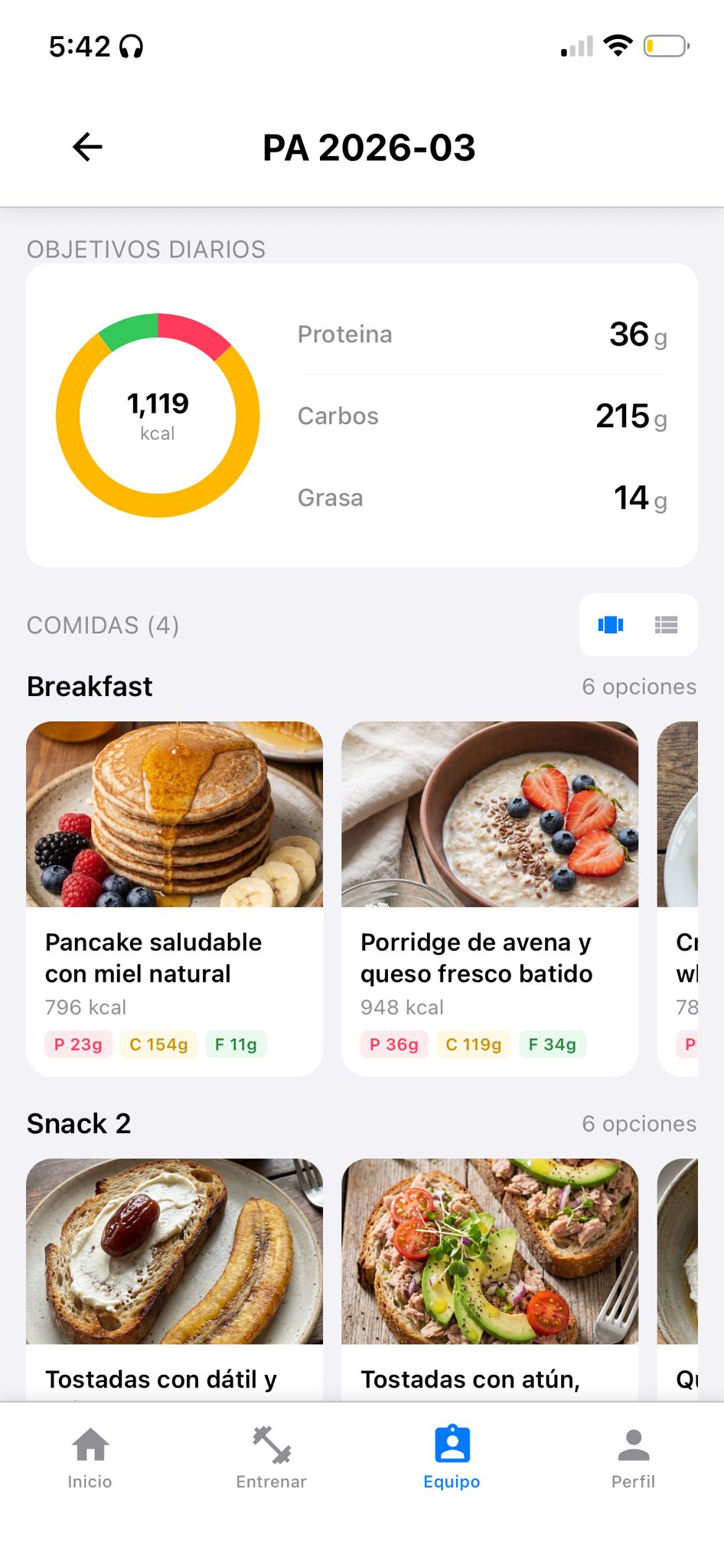 GoHarder nutrition plan